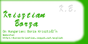 krisztian borza business card